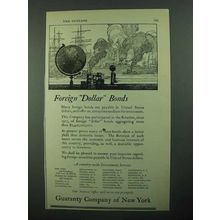 1922 Guaranty Company of New York Ad - Foreign Bonds