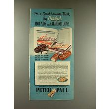 1952 Peter Paul Almond Joy & Mounds Candy Ad - Chilled