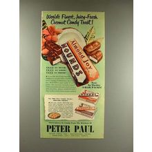 1952 Peter Paul Almond Joy & Mounds Candy Ad - Finest