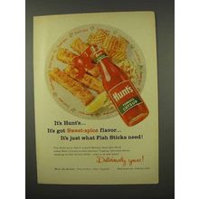 1956 Hunt's Tomato Catsup Ad - Fish Sticks