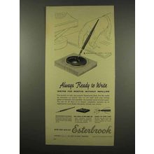 1956 Esterbrook Pen Ad - Always Ready to Write