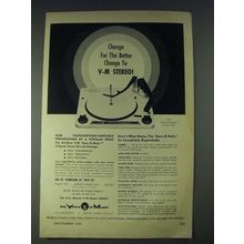 1958 V-M Stere-O-Matic Model 1201 Record Changer Ad - Change for the better