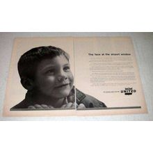 1963 United Air Lines Ad - Face at The Airport Window