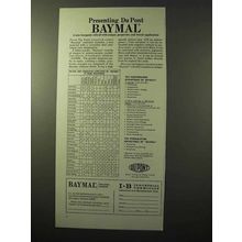 1964 Du Pont Baymal Ad - Inorganic Colloid