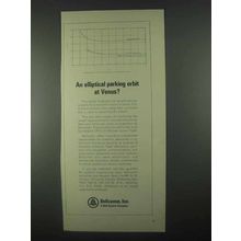 1967 Bellcomm Ad - Elliptical Parking Orbit at Venus