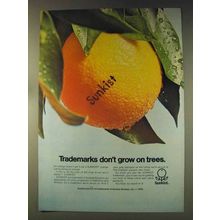 1976 Sunkist Orange Ad - Trademarks Don't Grow on Trees