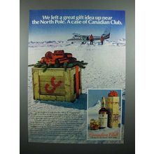 1978 Canadian Club Whisky Ad - Near the North Pole