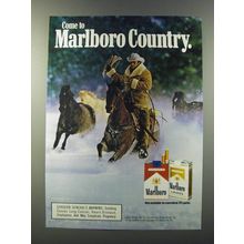 1986 Marlboro Cigarettes Ad - Come to Marlboro Country