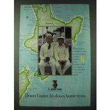 1989 Qantas Airline Ad - Down under. It's down home to us