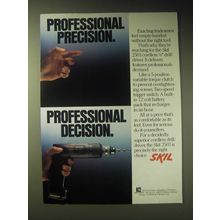 1989 Skil 2503 Cordless Drill / Driver Ad - Professional precision.