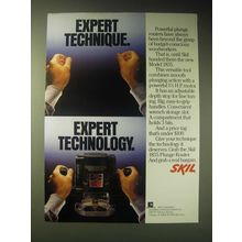 1989 Skil Model 1835 Plunge Router Ad - Expert technique. Expert technology
