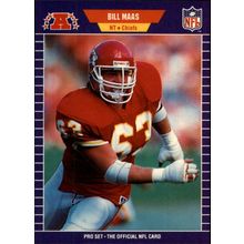 1989 Pro Set Football Bill Maas #175