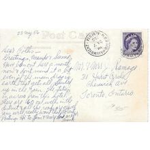Wainwright MPO #500 Duplex, Alberta cancel, 1956, RF D, small font,