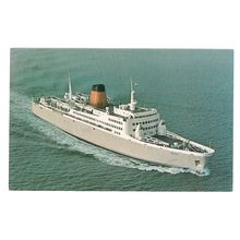 M.V. SPERO, CRUISE LINER SHIP used vintage postcard 1970 pm Ellerman's Wilson =