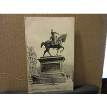 BLACK PRINCE STATUE, CITY SQUARE, LEEDS, YORKSHIRE unused antique postcard =