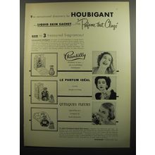 1952 Houbigant Advertisement - Chantilly, Le Parfum Ideal and Quelques Fleurs