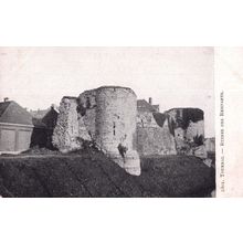 Tournal Ruines Des Remparts Belgium Old Postcard