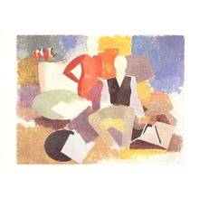 La Fresnaye 14th July 14 Juillet Vintage Painting Postcard