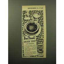 1960 Bon Vivant Onion Soup a la Bretonne Advertisement