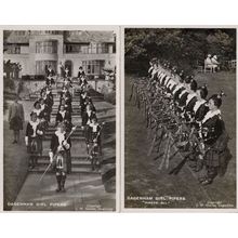 Dagenham Girl Pipers Processions 2x Real Photo Postcard s