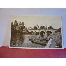 WYE BRIDGE, HEREFORD, unused vintage postcard by Valentine =