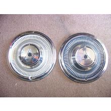 1966 DODGE DART 13" HUBCAPS OEM PAIR