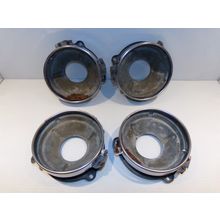 1963 64 Dodge Plymouth Headlight Buckets & Rings OEM Sport Fury 65 Coronet