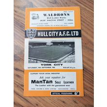 1965/66 Hull City vs York City - Division 3 **FREE P&P**