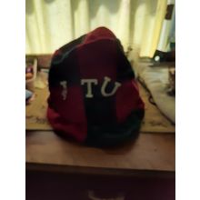 dress up red and green tall hat