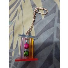 Bird plastic cage toy on metal chain 16cm long