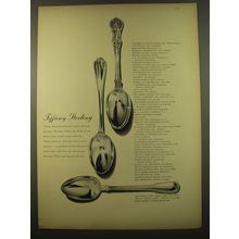 1961 Tiffany Sterling Silverware Advertisement - Flemish, English King, Hamilton