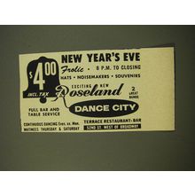1961 Roseland Dance City Advertisement - New Year's Eve Folic
