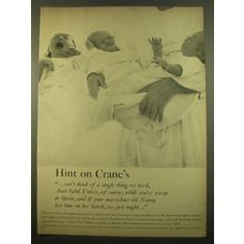 1961 Crane's Paper Ad - Hint on Crane's