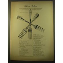 1961 Tiffany Sterling Silverware Advertisement