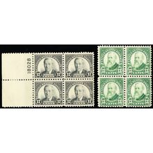 622-23, Mint FVF NH Blocks of Four SCV $152 - Stuart Katz