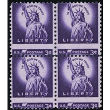 1035, Mint NH 3¢ Misperforation Error Block of Four * Stuart Katz