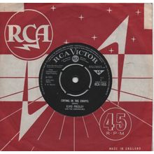 Elvis Presley - Crying in the chapel 1965 7" single vinyl record RCA1455