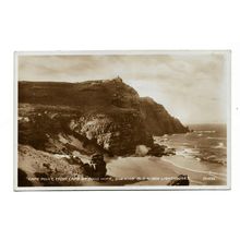 Postcard South Africa Cape Point Hope showing old & new lighthouses RPPC