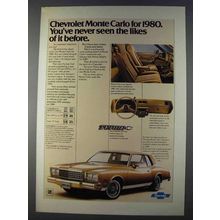 1980 Chevrolet Monte Carlo Ad - Never Seen the Likes