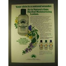 1980 Nature's Gate Moisturizing Lotion Ad - Your Skin
