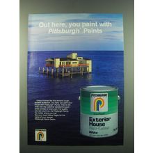 1988 Pittsburgh Paints Ad - Out here, you paint with Pittsburgh Paints