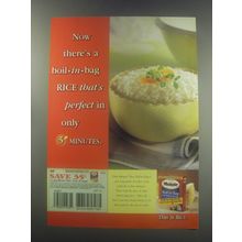 1997 Minute Boil-in-Bag Rice Ad - Now there's a boil-in-bag Rice that's perfect