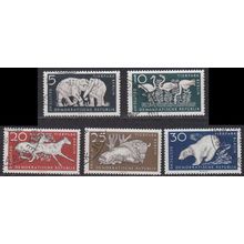 GERMANY DDR [1956] MiNr 0551-56 ( O/used ) Tiere