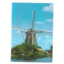 HOLLAND, LAND OF WINDMILLS unused postcard vgc =