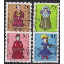 GERMANY BUND [1968] MiNr 0571-74 ( O/used )