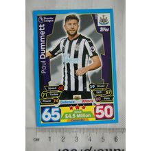2017/18 Match Attax 222 Paul Dummett, Newcastle United