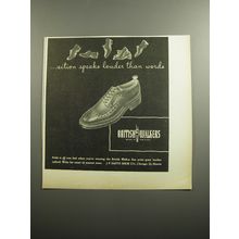 1951 British Walkers Shoes Ad - action speaks louder than words