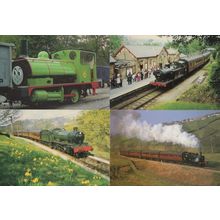 Keighley & West Valley Punch & Judy Railway Event Advertising 4x Postcard s