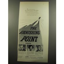 1953 ABC Television Ad -The Vanishing Point with Claude Dauphin, Viveca Lindfors