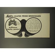1953 Leitz 8x30 Flyweight Binuxit Binoculars Advertisement